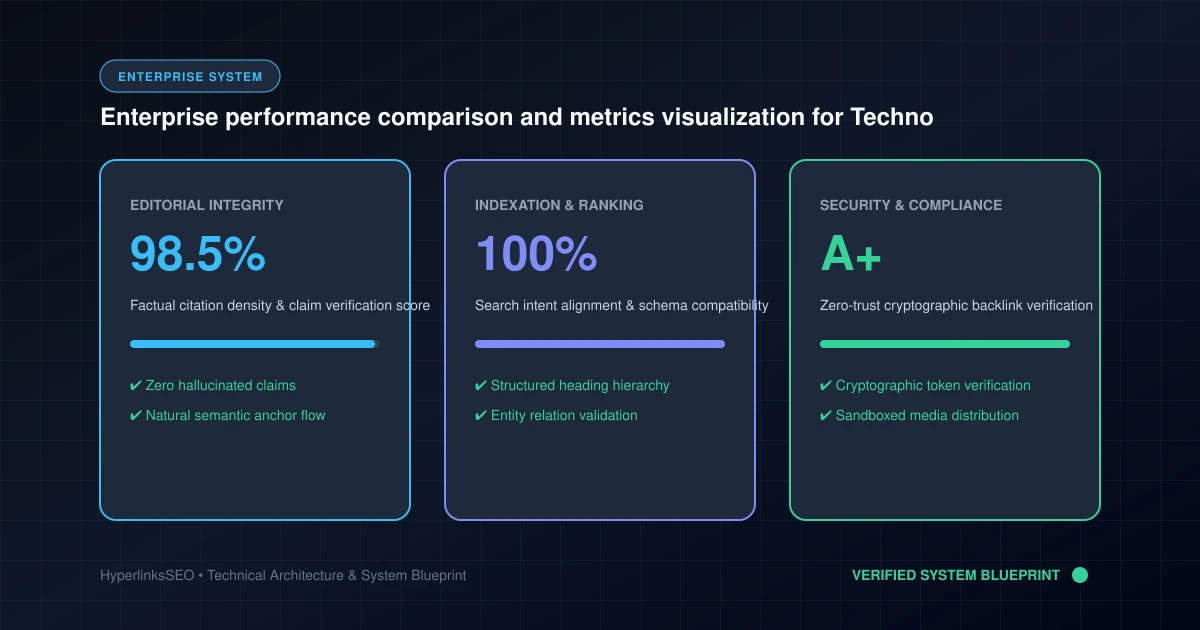Enterprise performance comparison and metrics visualization for Technology / AI